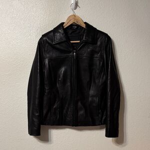Avanti Leather Zip Jacket Small